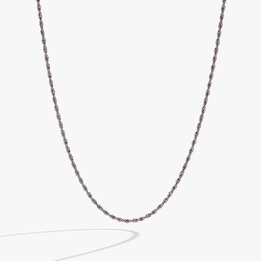 Mini Rope Chain Necklace Stainless Steel Gold