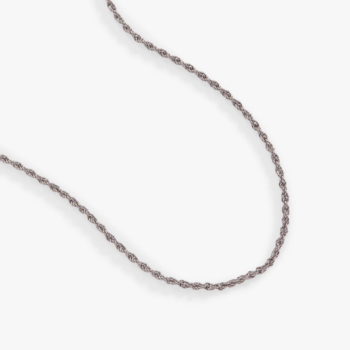 Mini Rope Chain Necklace Stainless Steel Gold