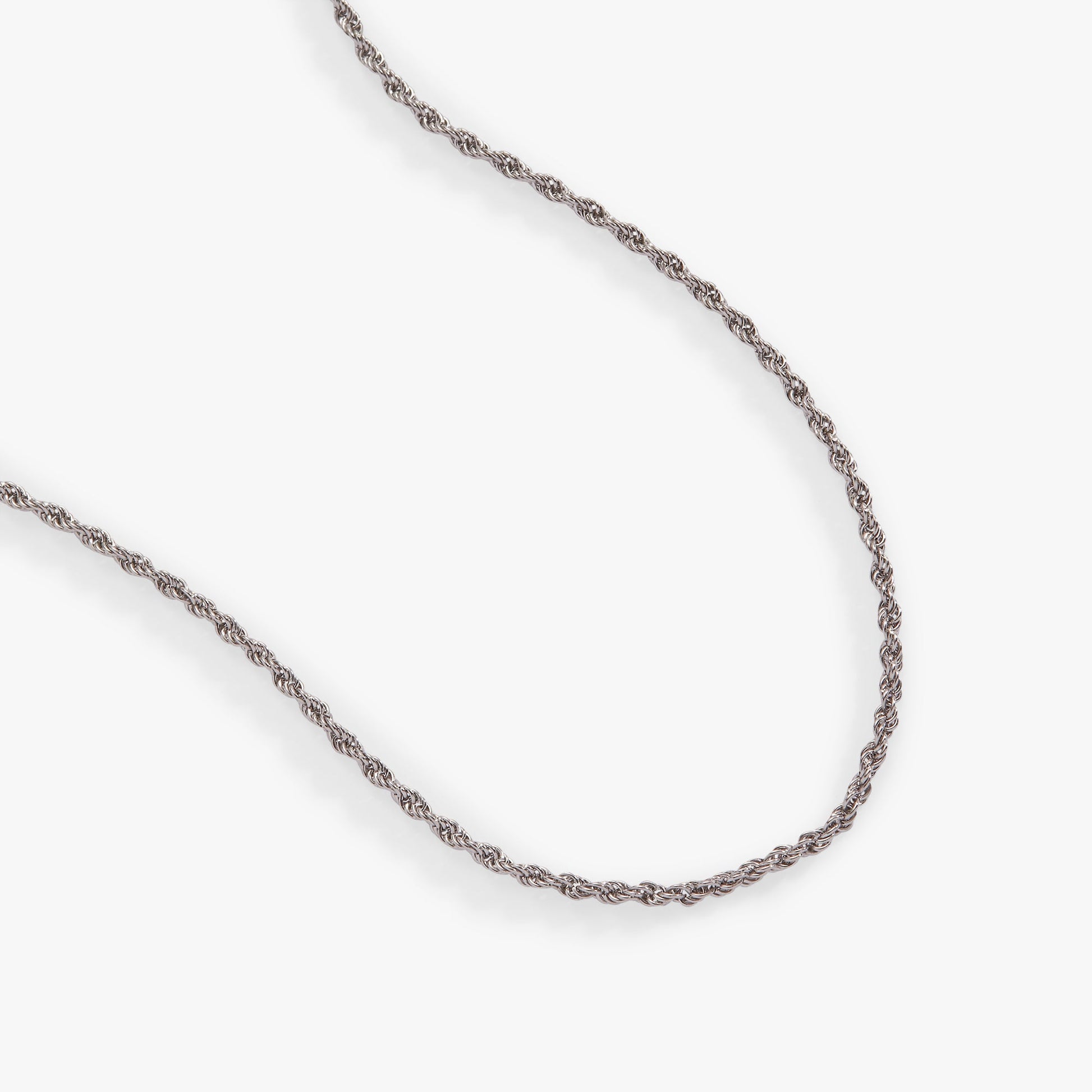 Mini Rope Chain Necklace Stainless Steel Gold