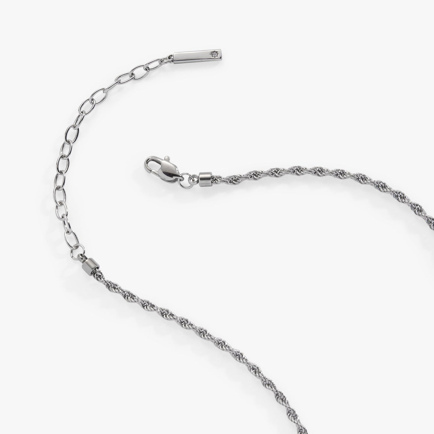 Mini Rope Chain Necklace Stainless Steel Gold