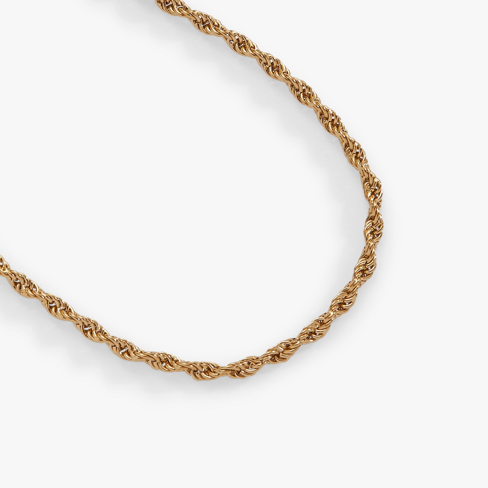 Mini Rope Chain Bracelet Stainless Steel Gold