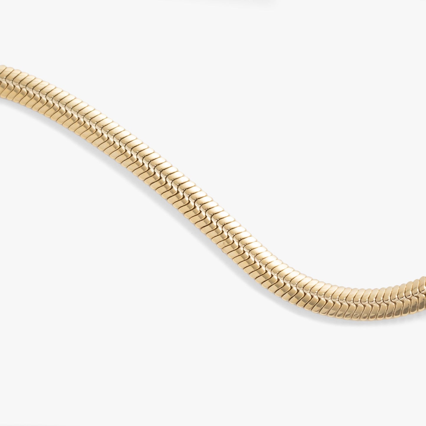 Everyday Herringbone Chain Bracelet Stainless Steel Gold