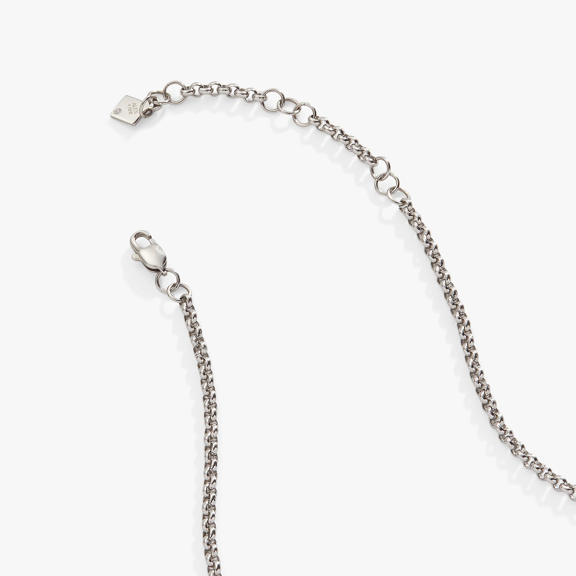 Crystal Tennis Necklace – Special Occasion or Bridesmaid Jewelry Stainless Steel Silver