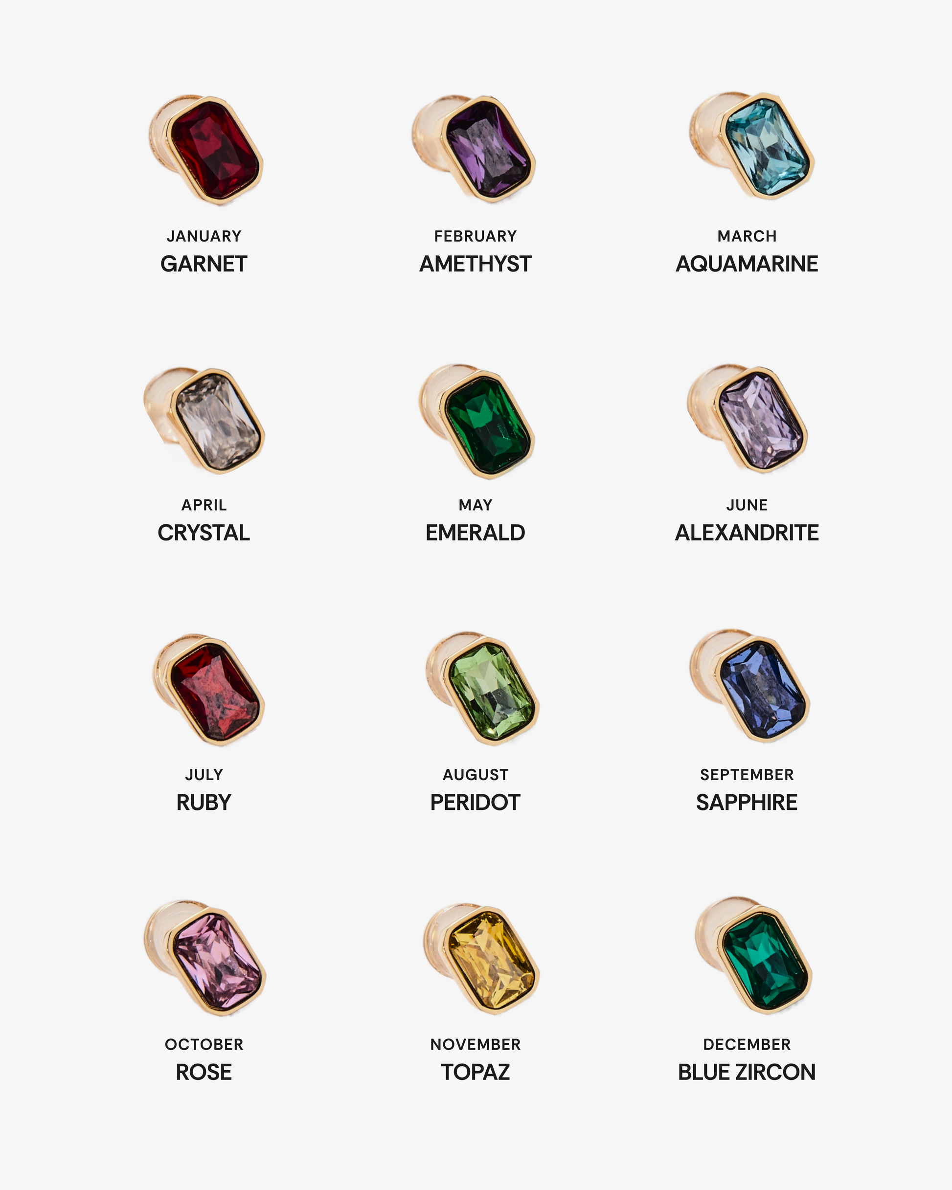 Choose-Your-Birthstone Bangle & Stud Set