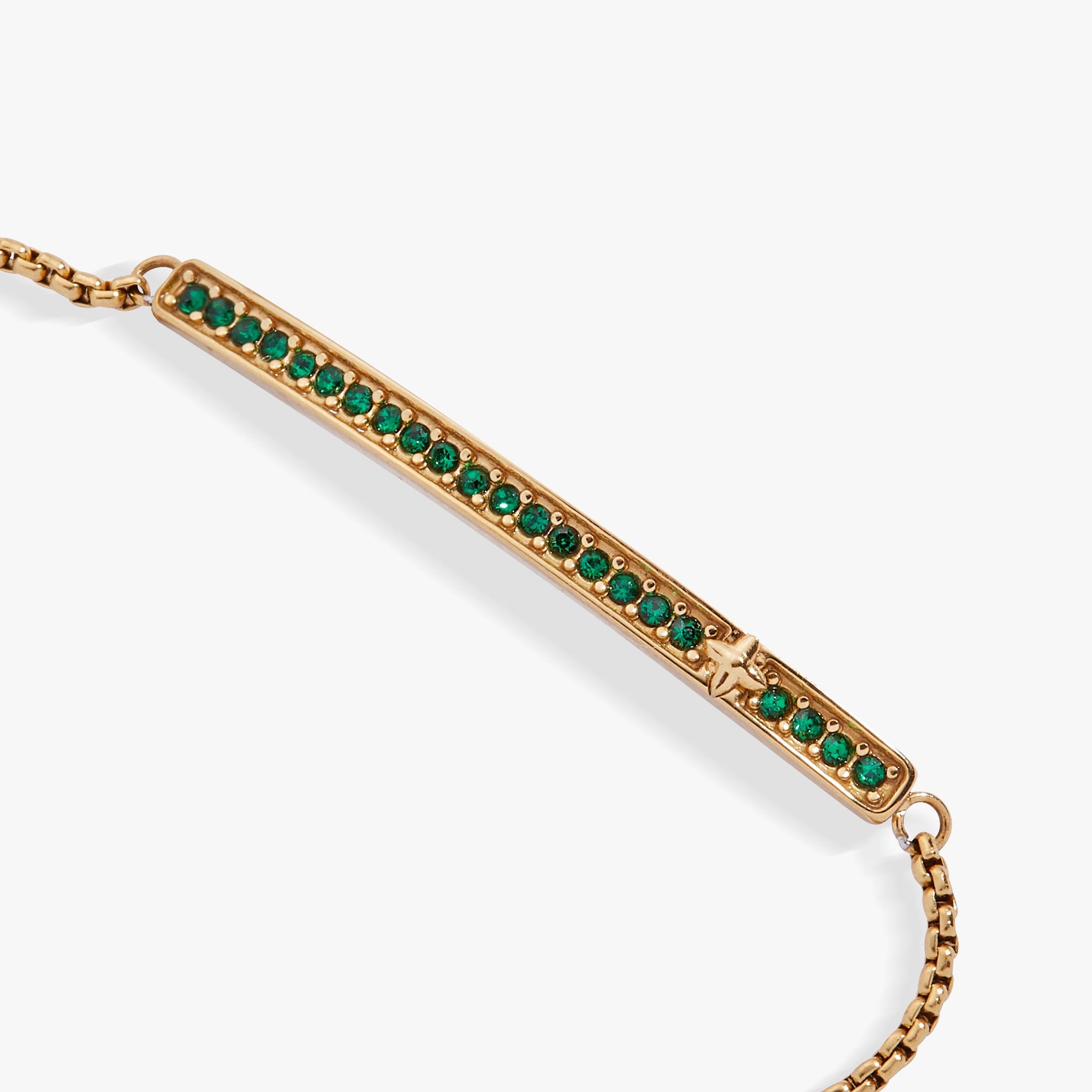 Birthstone Pave Bolo - May Stainless Steel Silver