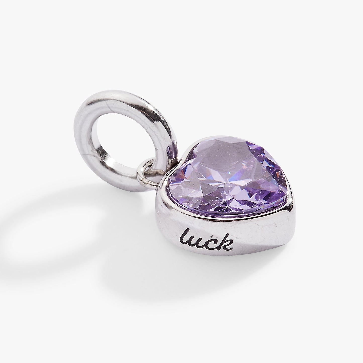 Luck' Heart Birthstone Charm-JUNE Stainless Steel Gold