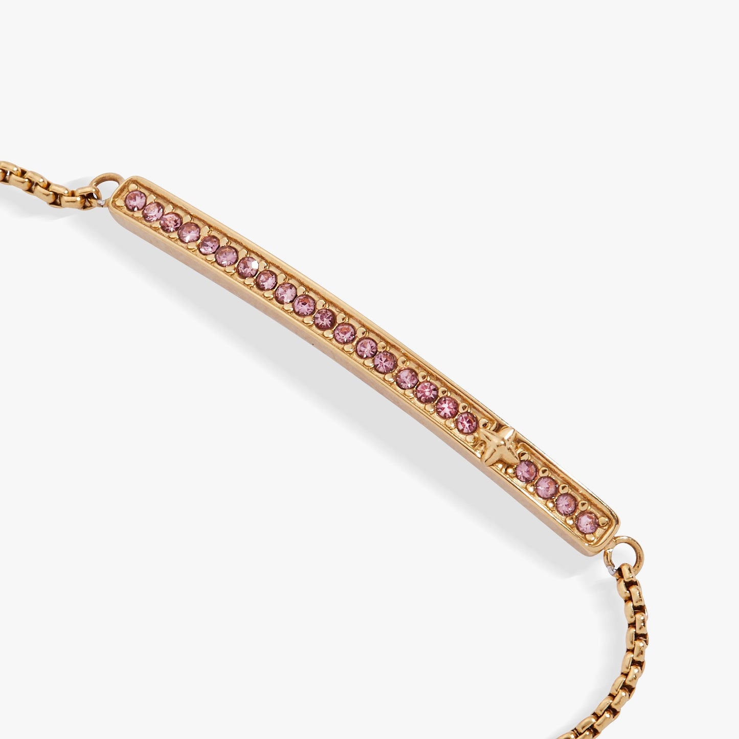 Birthstone Pave Bolo - June Stainless Steel Gold