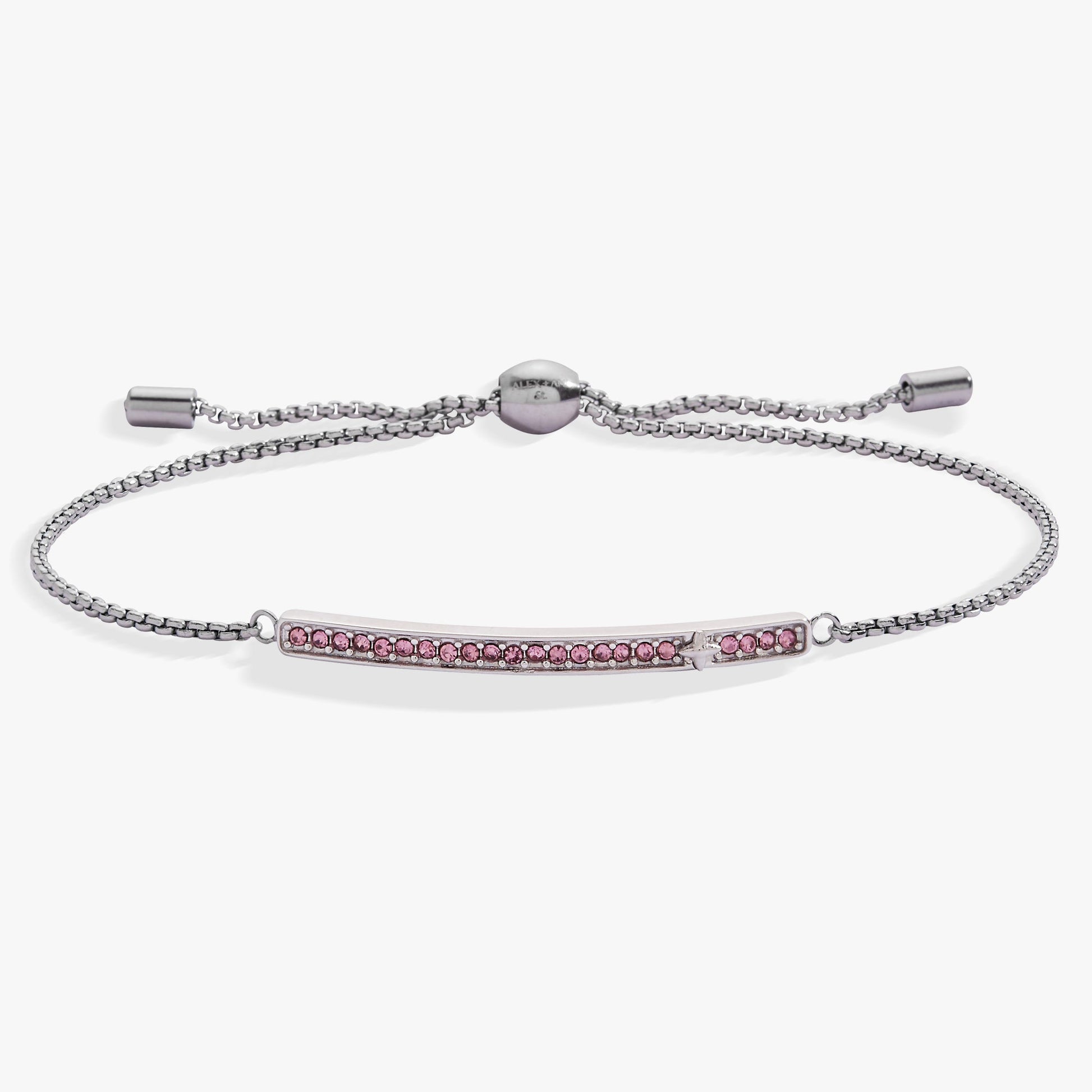 Birthstone Pave Bolo - June Stainless Steel Gold