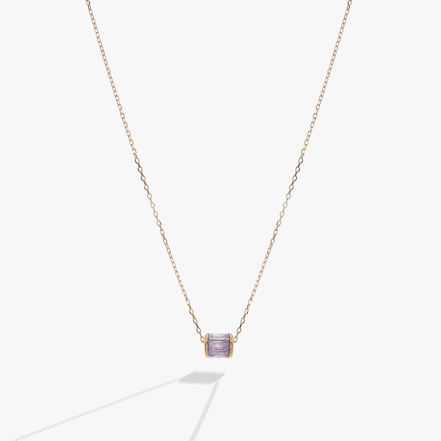 June Birthstone Precious Pendant Necklace 14kt Gold Over Sterling Silver