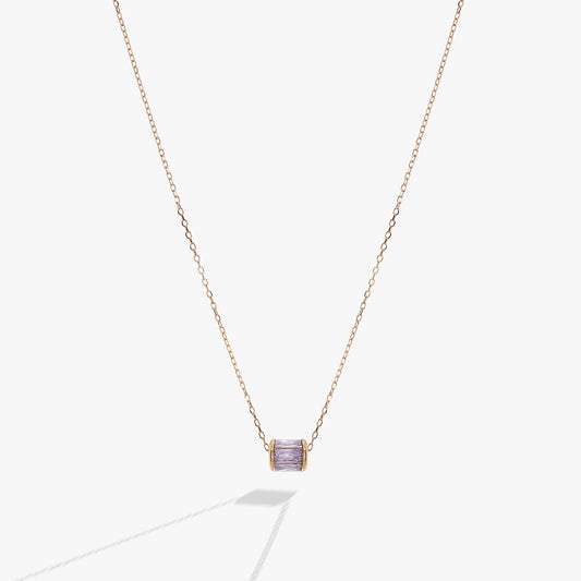 June Birthstone Precious Pendant Necklace 14kt Gold Over Sterling Silver