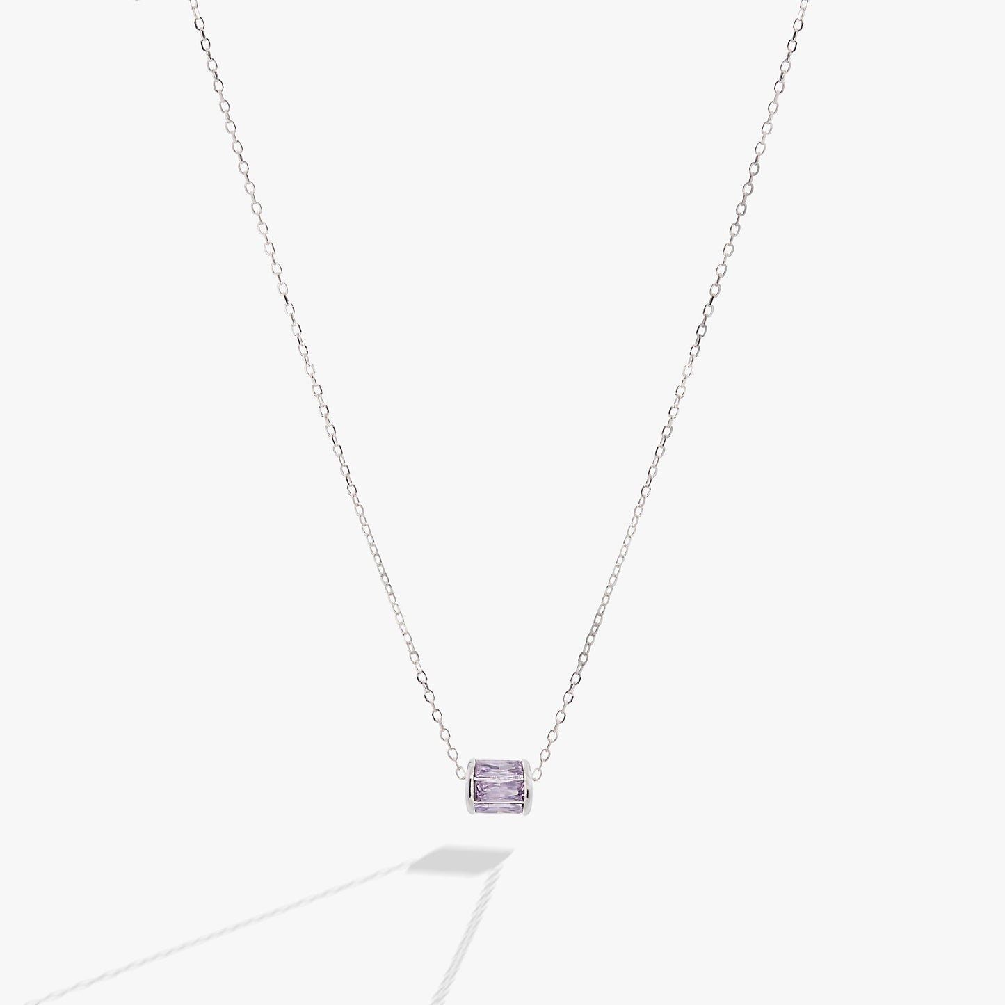 June Birthstone Precious Pendant Necklace 14kt Gold Over Sterling Silver