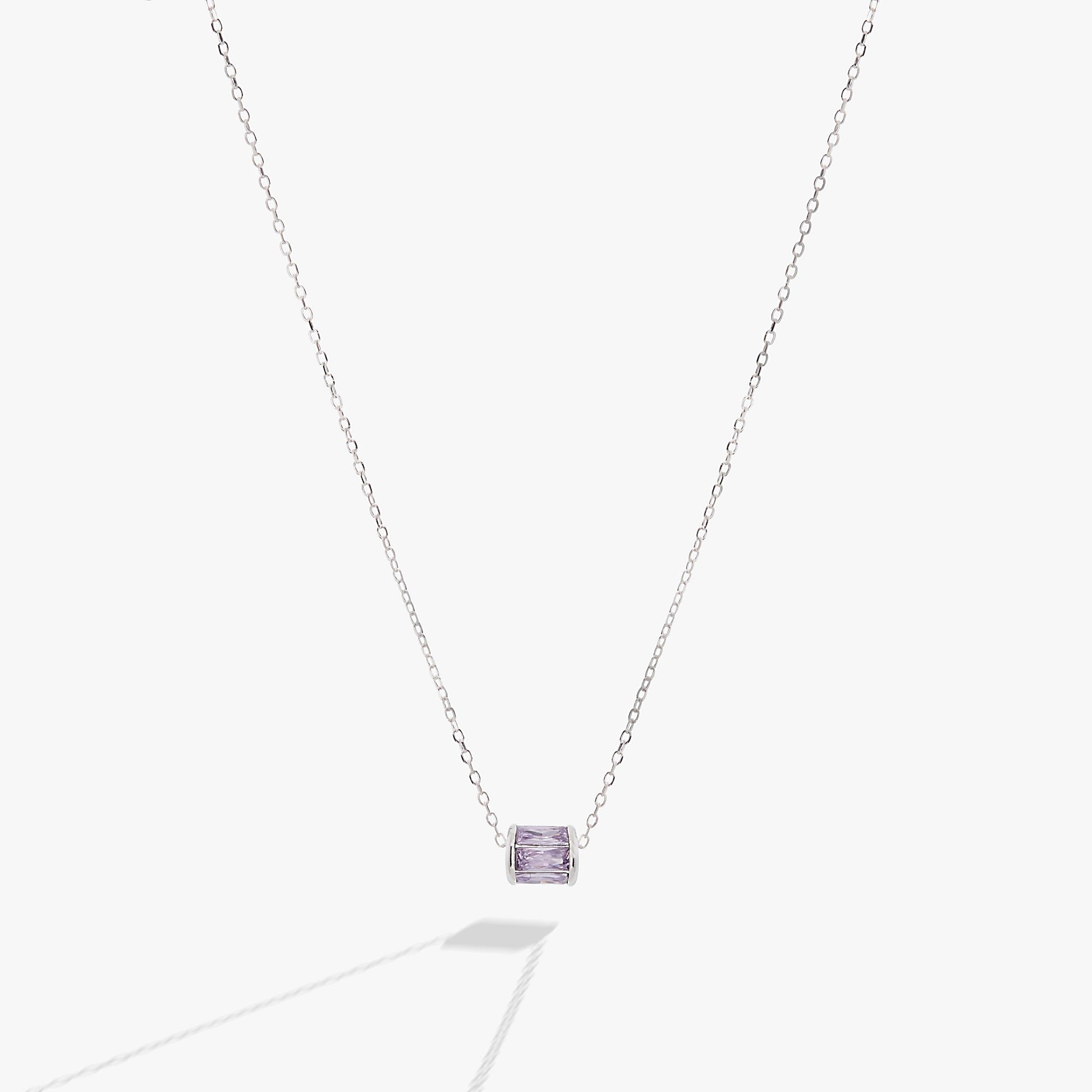 June Birthstone Precious Pendant Necklace 14kt Gold Over Sterling Silver
