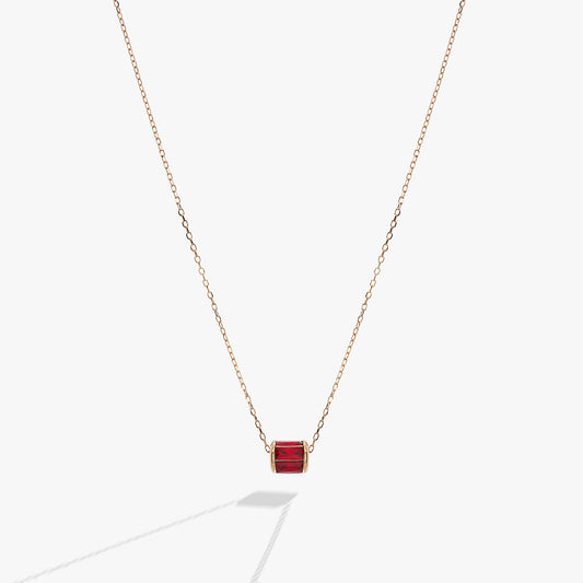 July Birthstone Precious Pendant Necklace 14kt Gold Over Sterling Silver