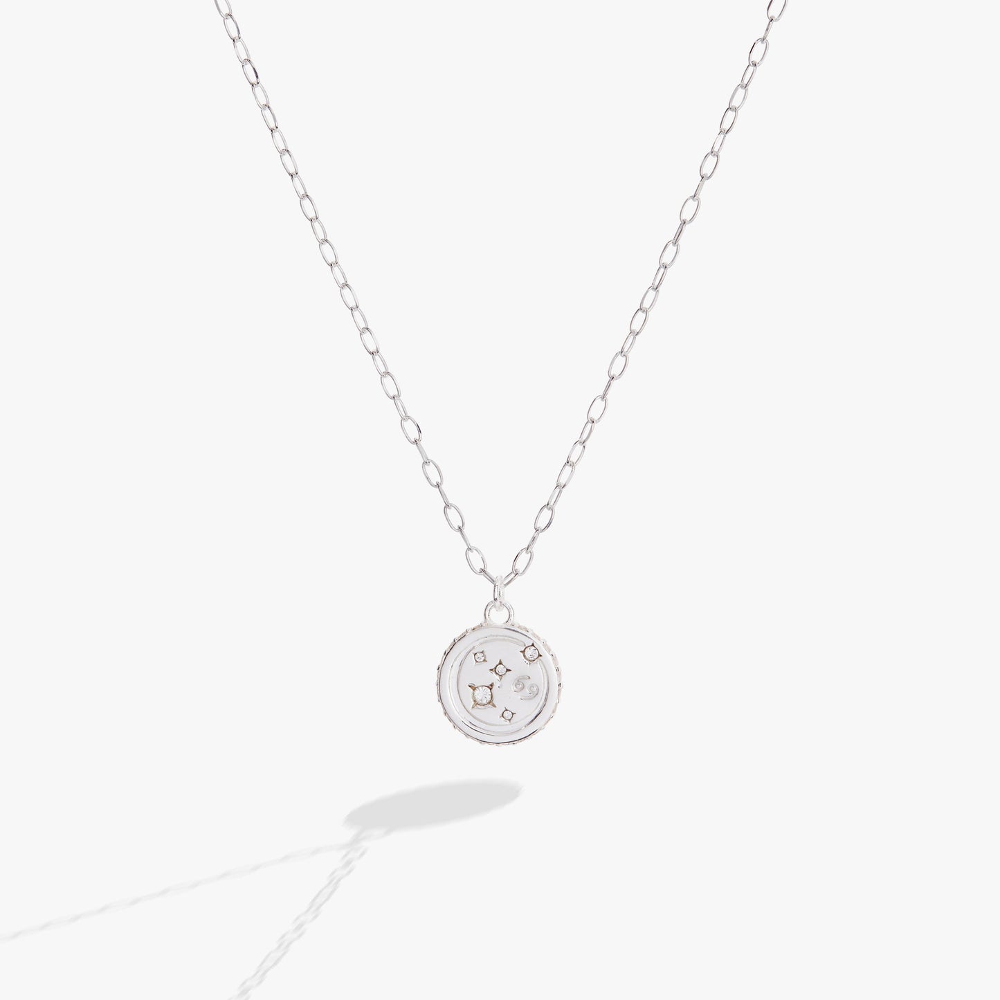 Cancer Zodiac Precious Necklace Sterling Silver