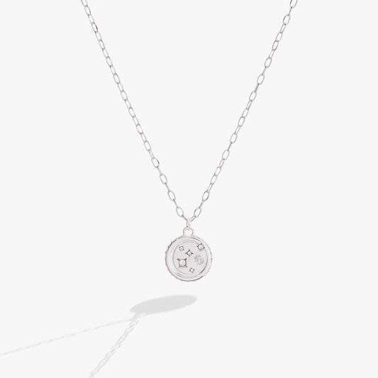 Cancer Zodiac Precious Necklace Sterling Silver