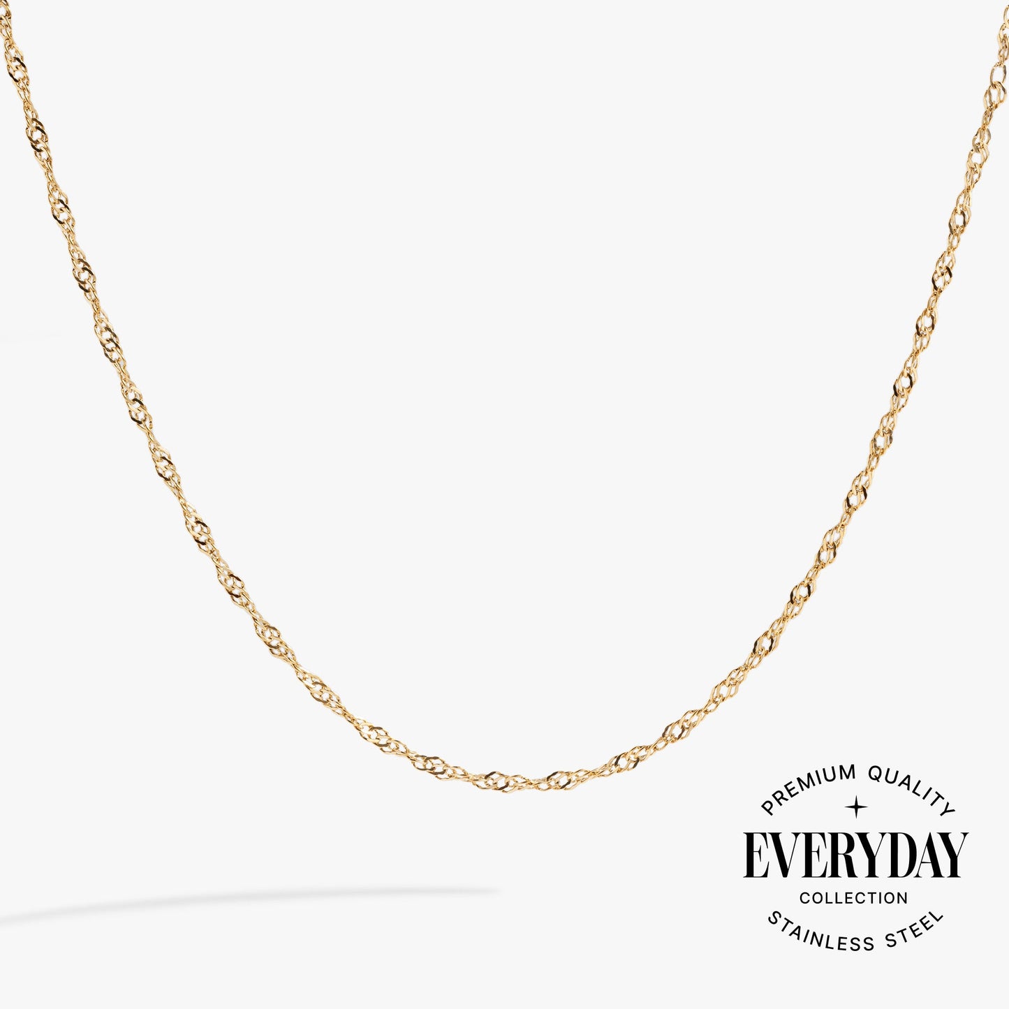 Singapore Chain Charm & Layering Necklace| Alex and Ani Stainless Steel Silver