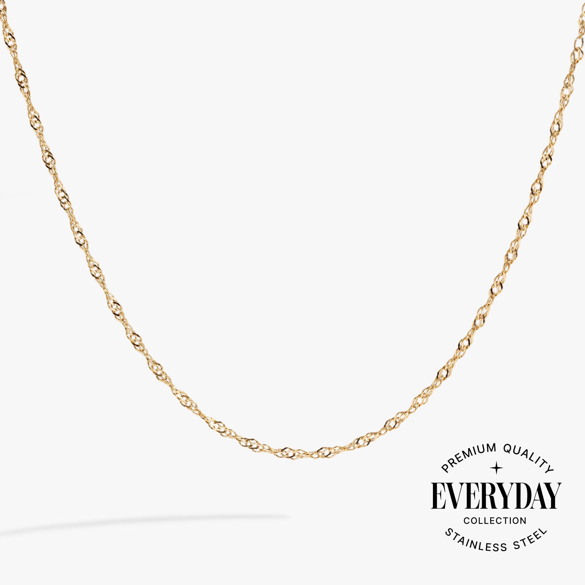 Singapore Chain Charm & Layering Necklace| Alex and Ani Stainless Steel Silver