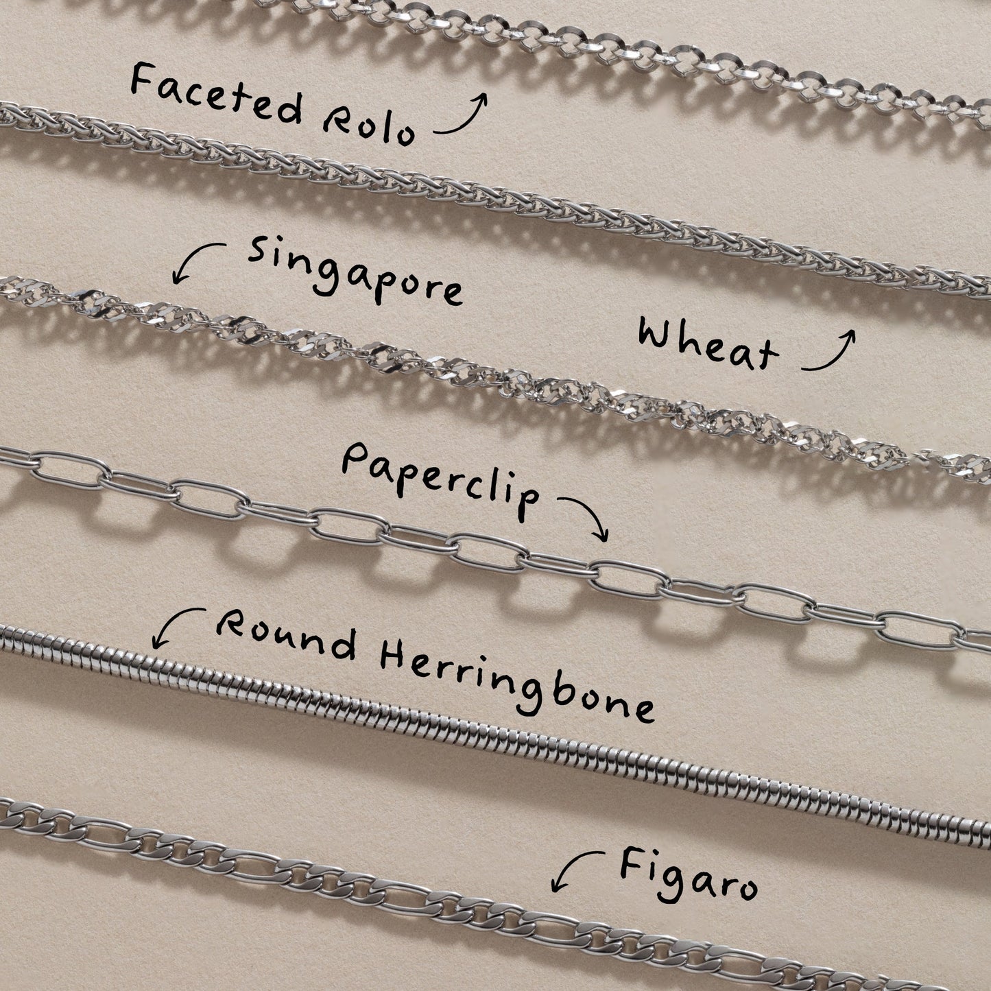 Singapore Chain Charm & Layering Necklace| Alex and Ani Stainless Steel Silver