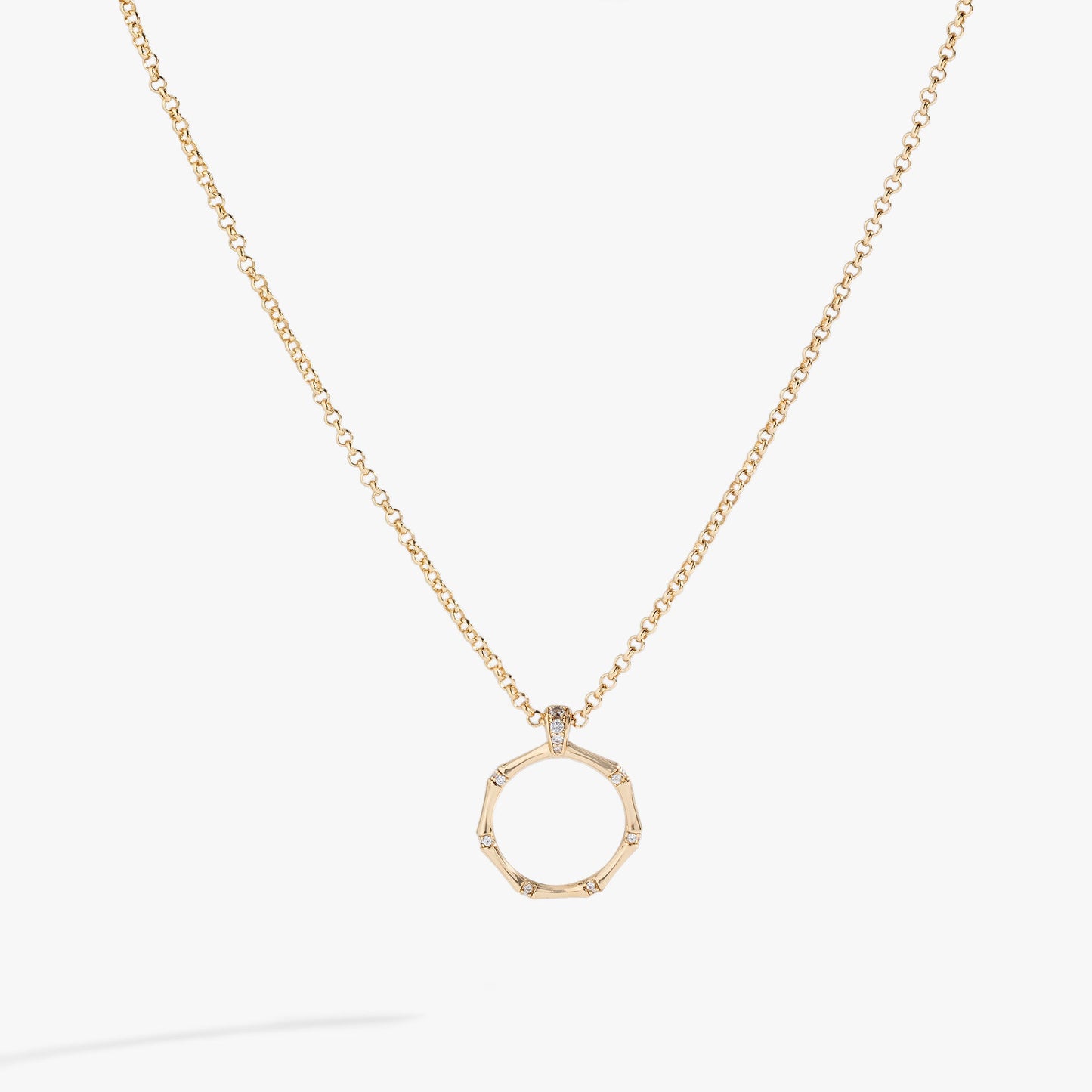 Bamboo Pendant Gold