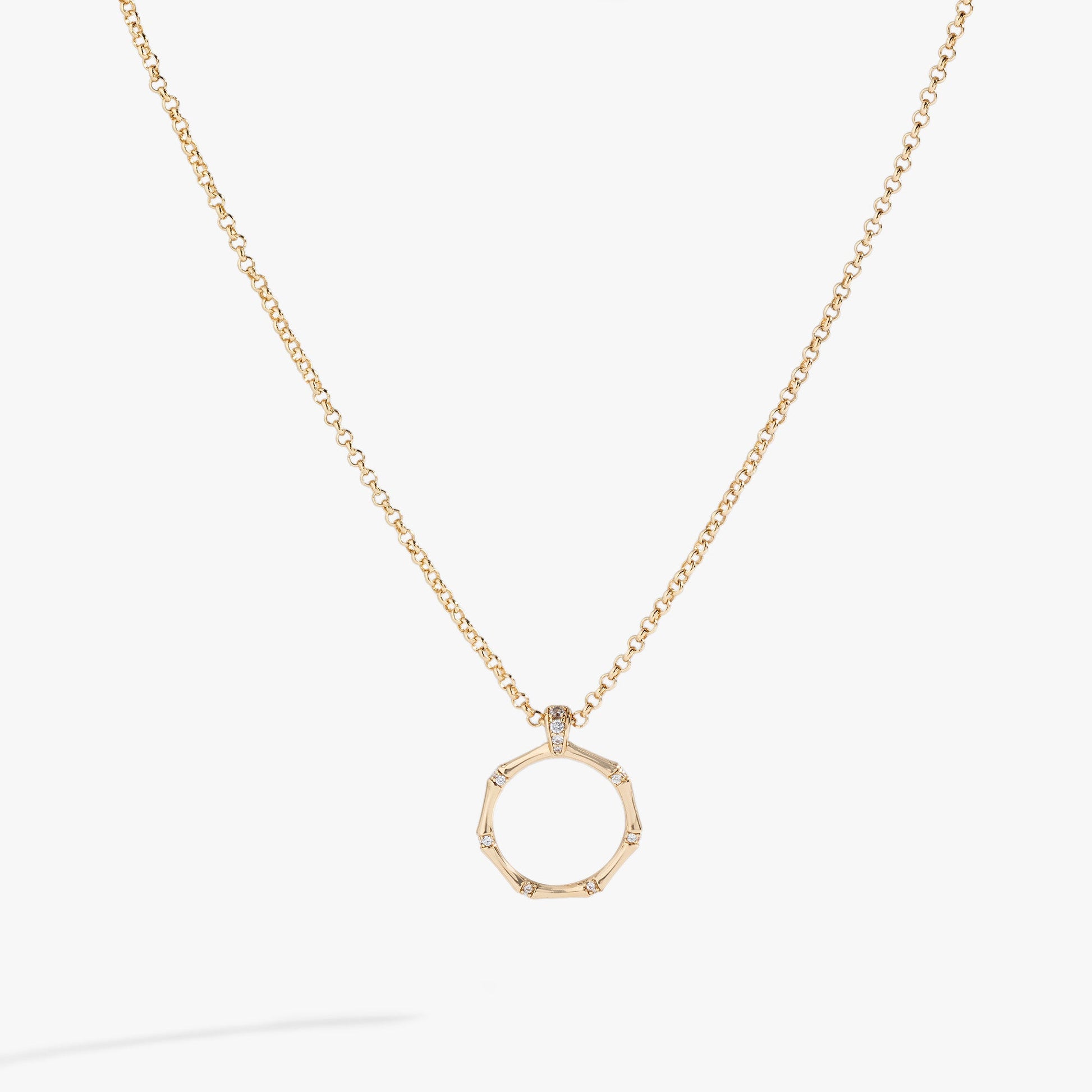 Bamboo Pendant Gold