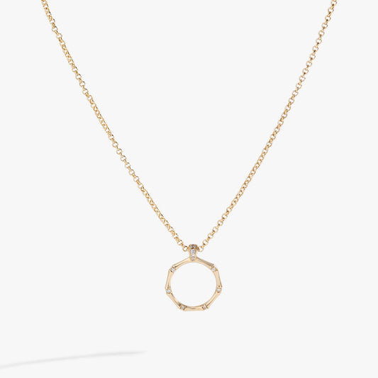 Bamboo Pendant Gold