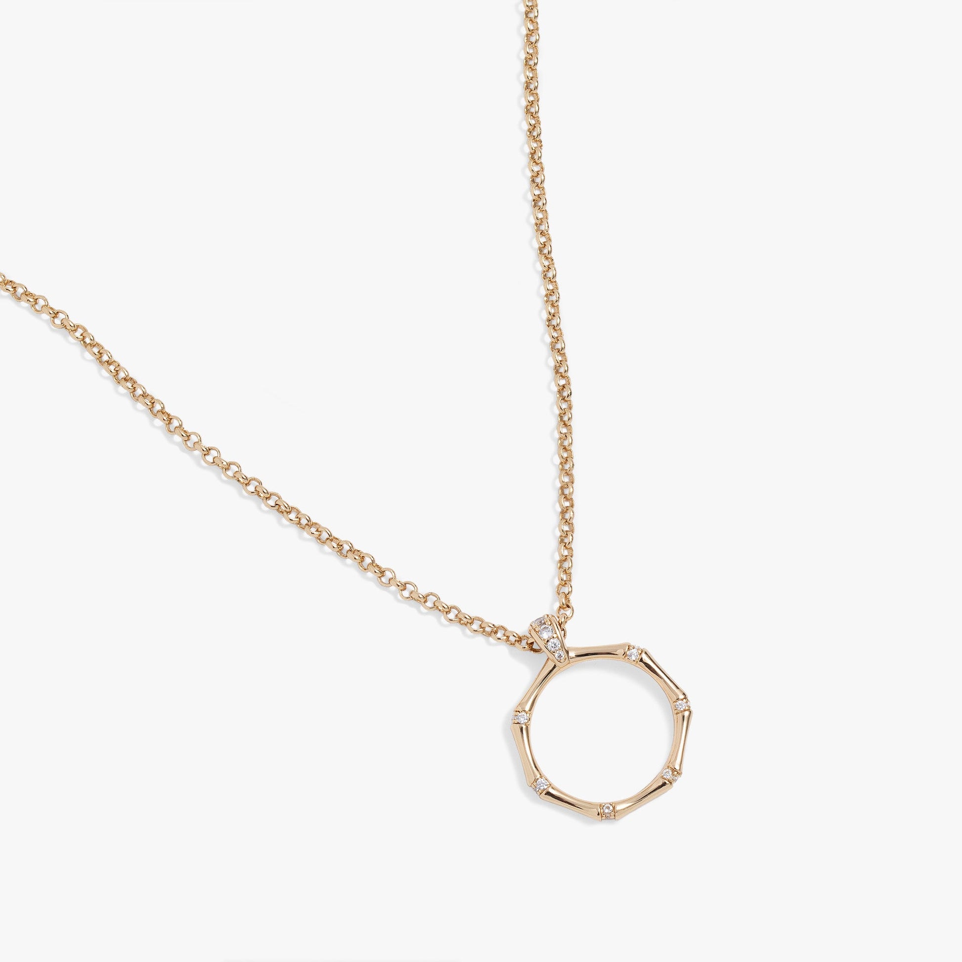 Bamboo Pendant Gold