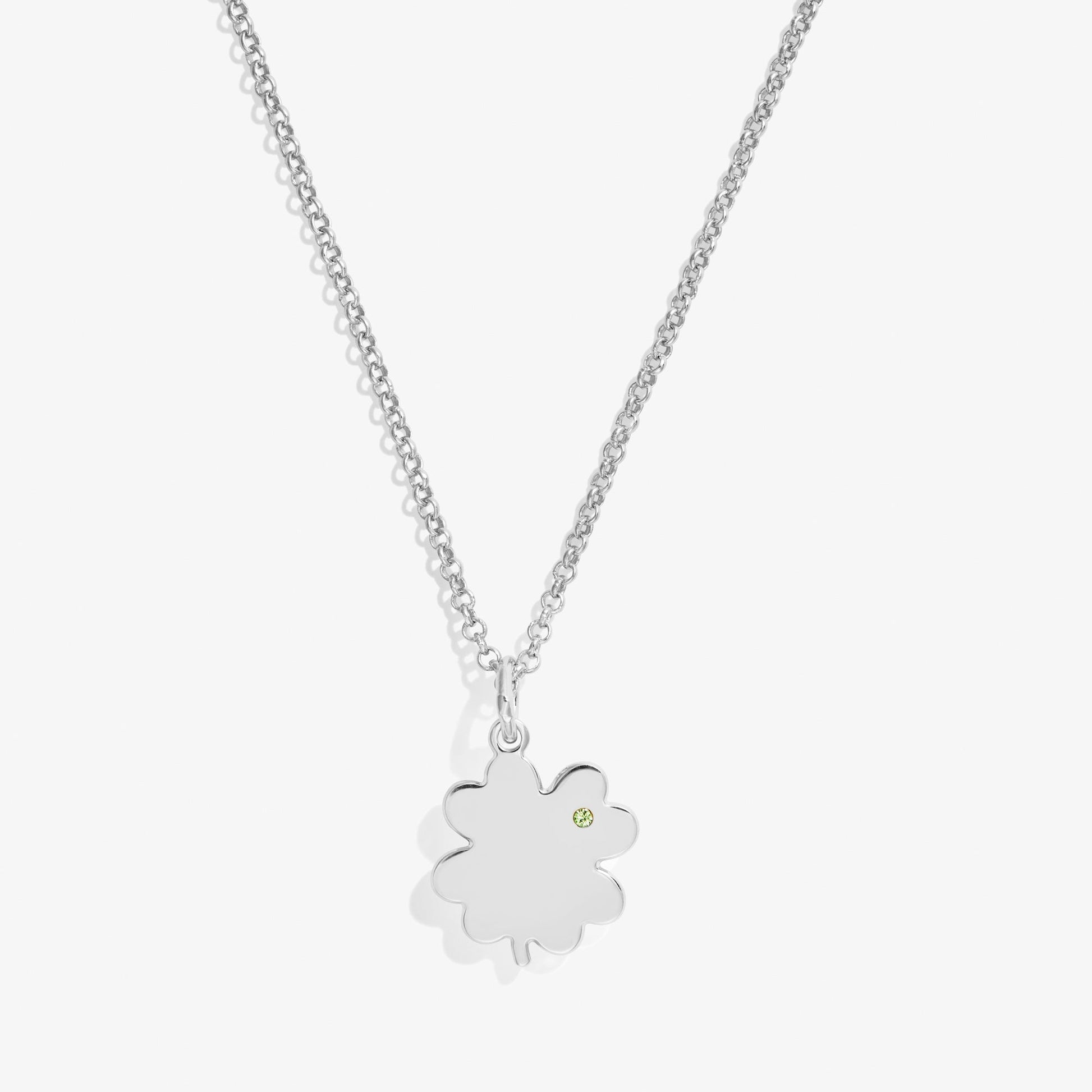 Four-Leaf Clover Necklace, 21" Gold