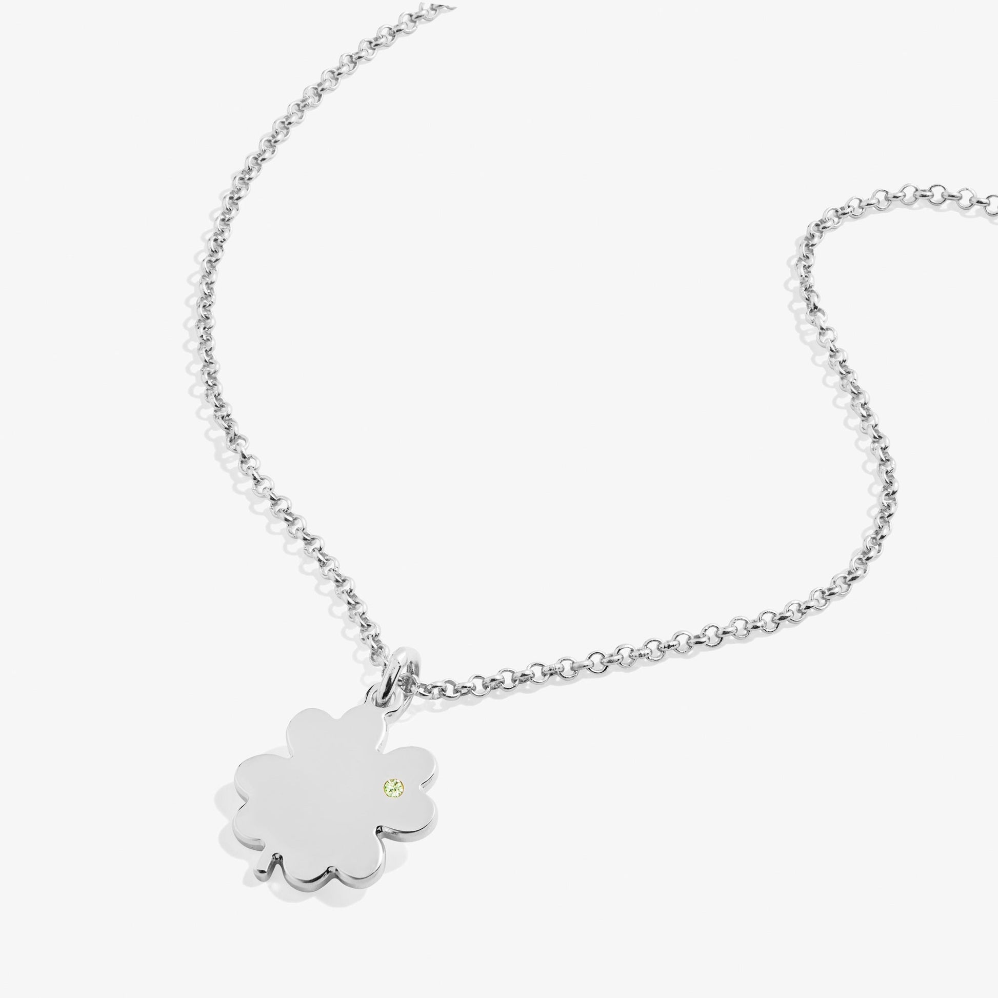 Four-Leaf Clover Necklace, 21" Gold