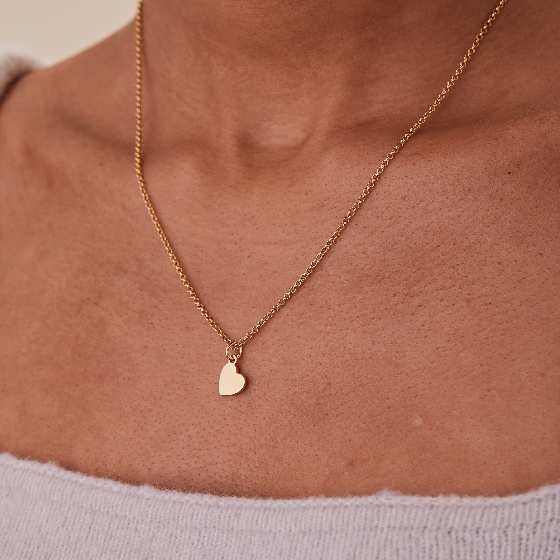 Heart Charm Necklace, 19'' - Alex and Ani Gold