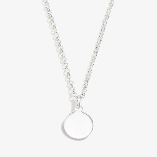 Circle Charm Necklace, 19'' - Alex and Ani Silver
