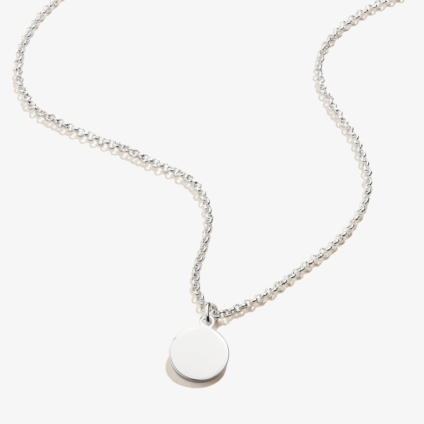 Circle Charm Necklace, 19'' - Alex and Ani Silver