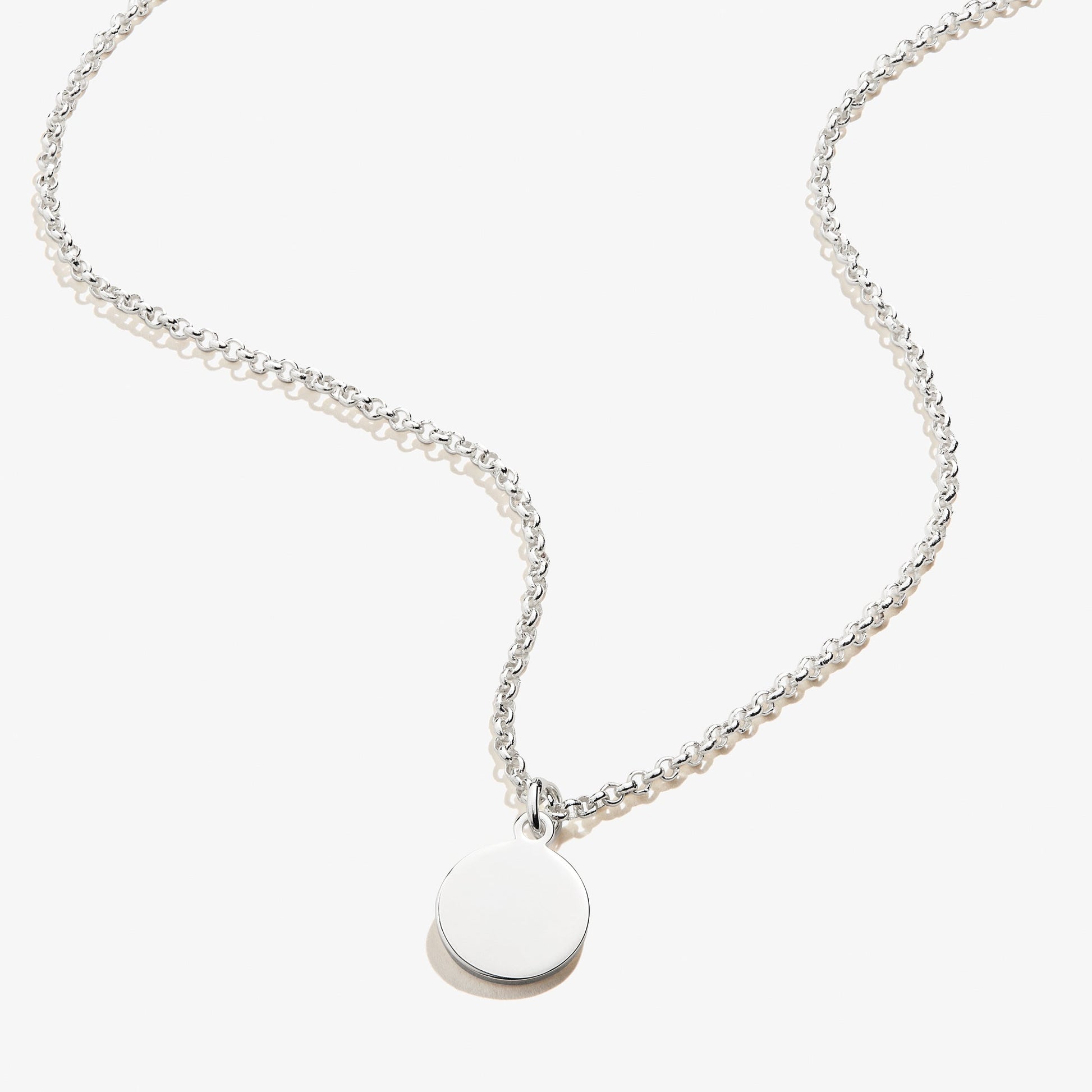 Circle Charm Necklace, 19'' - Alex and Ani Silver