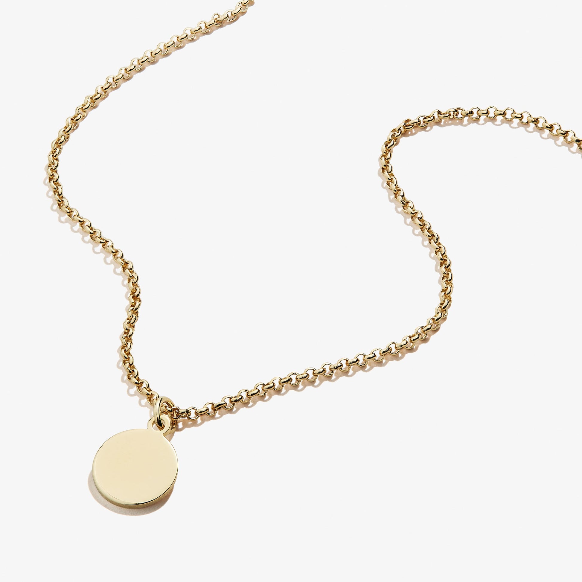 Circle Charm Necklace, 19'' - Alex and Ani Silver