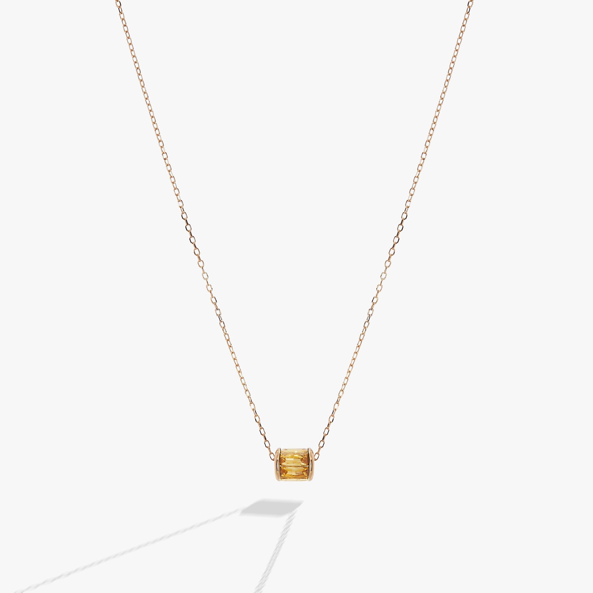 November Birthstone Precious Pendant Necklace 14kt Gold Over Sterling Silver
