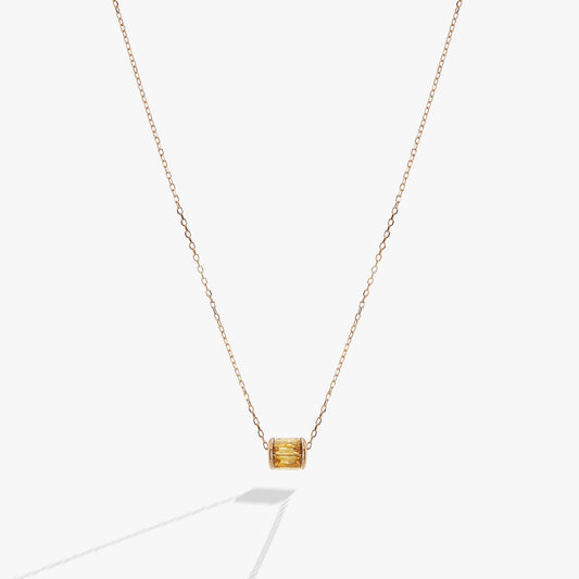 November Birthstone Precious Pendant Necklace 14kt Gold Over Sterling Silver