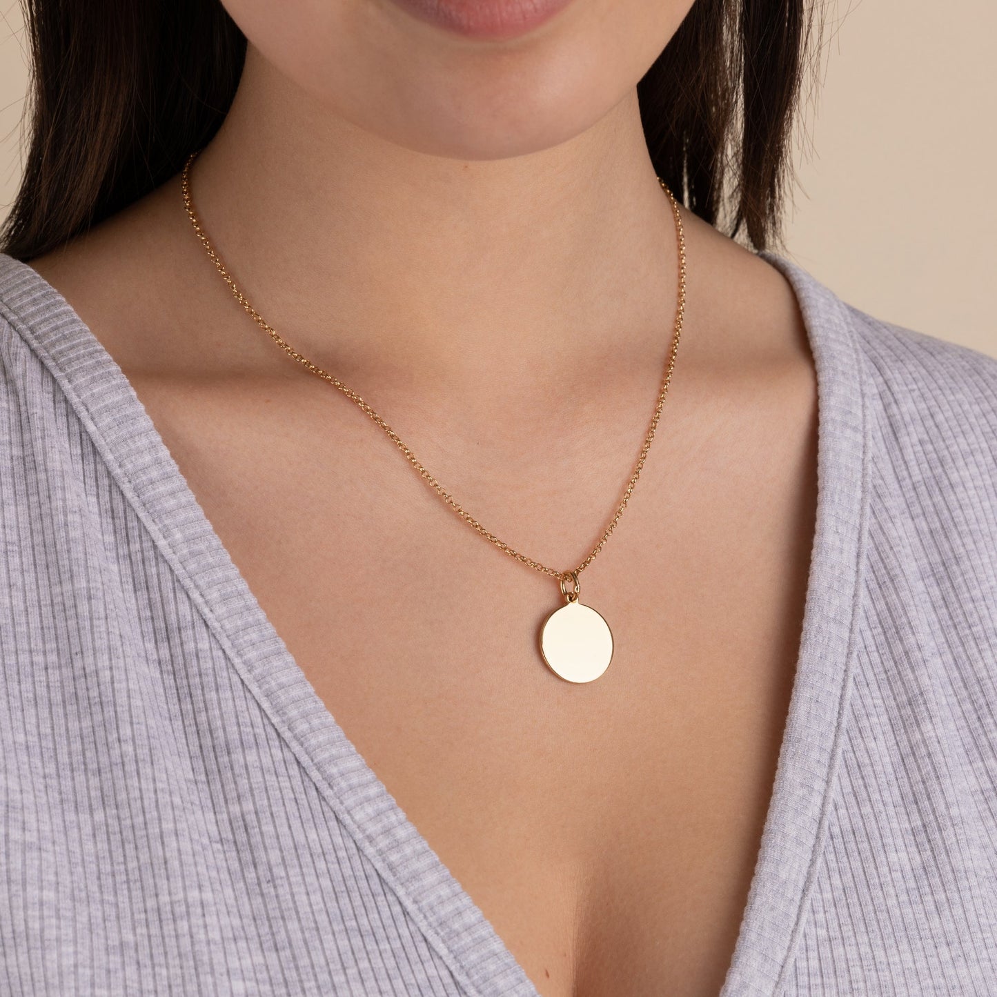 Circle Charm Necklace - Alex and Ani Silver