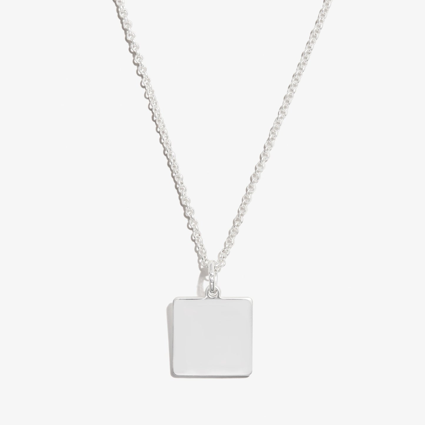 Square Charm Necklace - Alex and Ani Silver