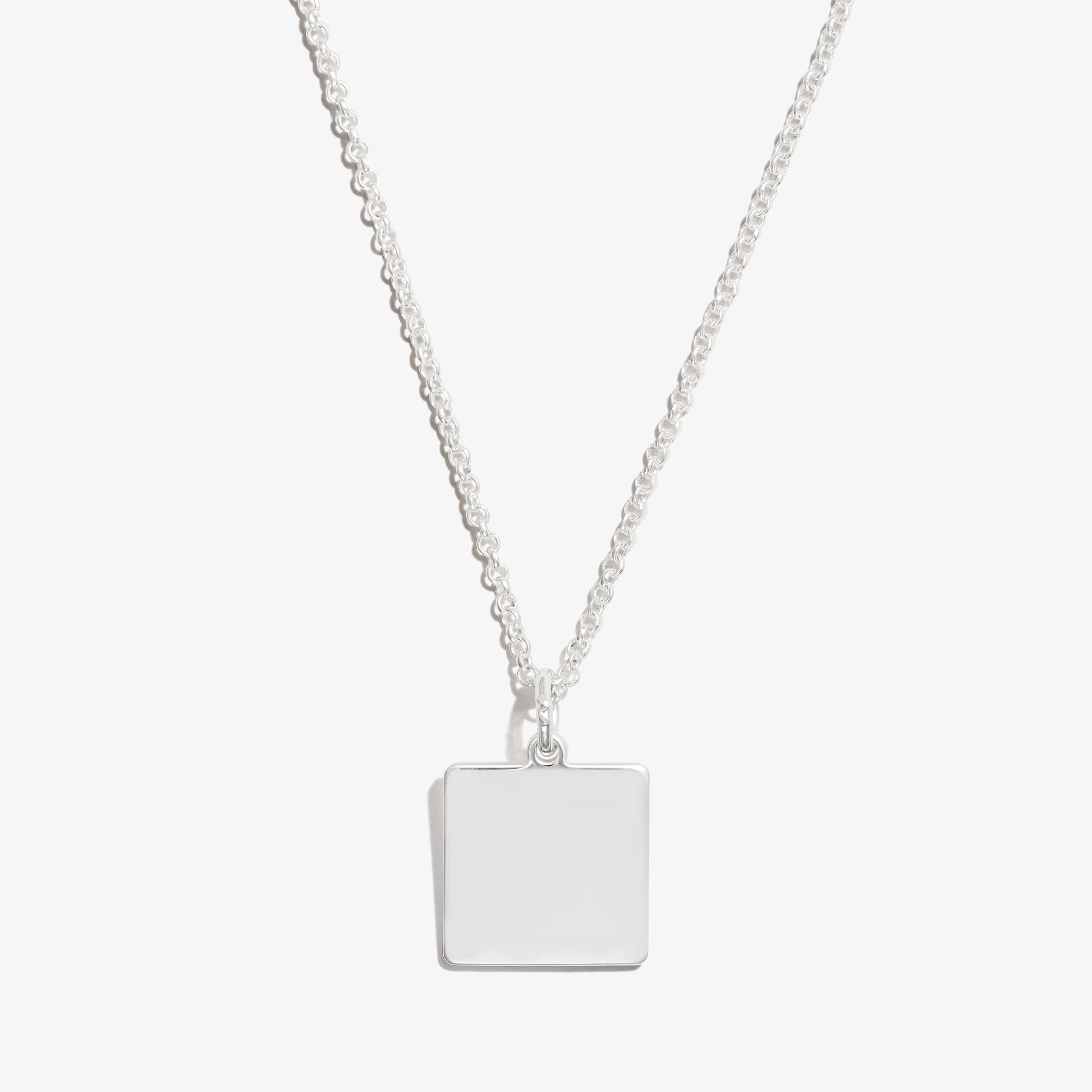 Square Charm Necklace - Alex and Ani Silver