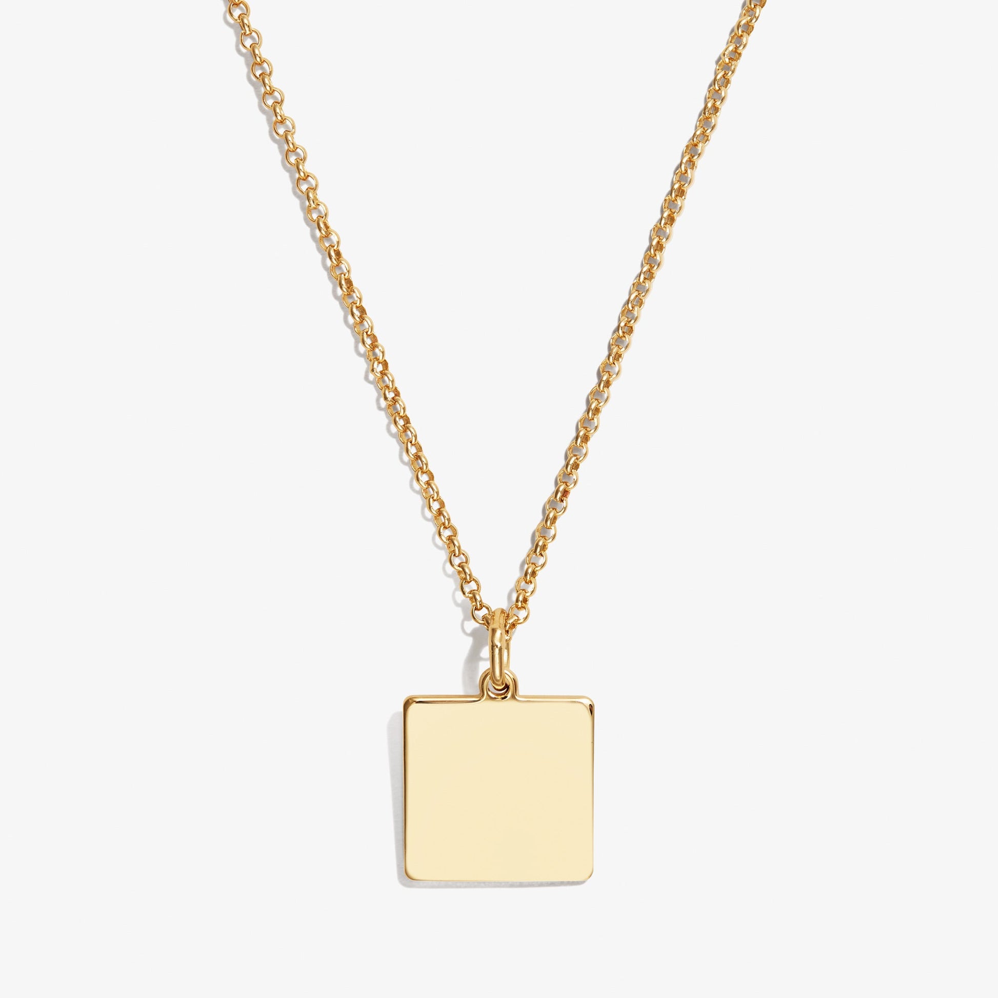 Square Charm Necklace - Alex and Ani Silver