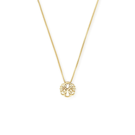 Path of Life® Necklace, Adjustable 14kt Gold Over Sterling Silver