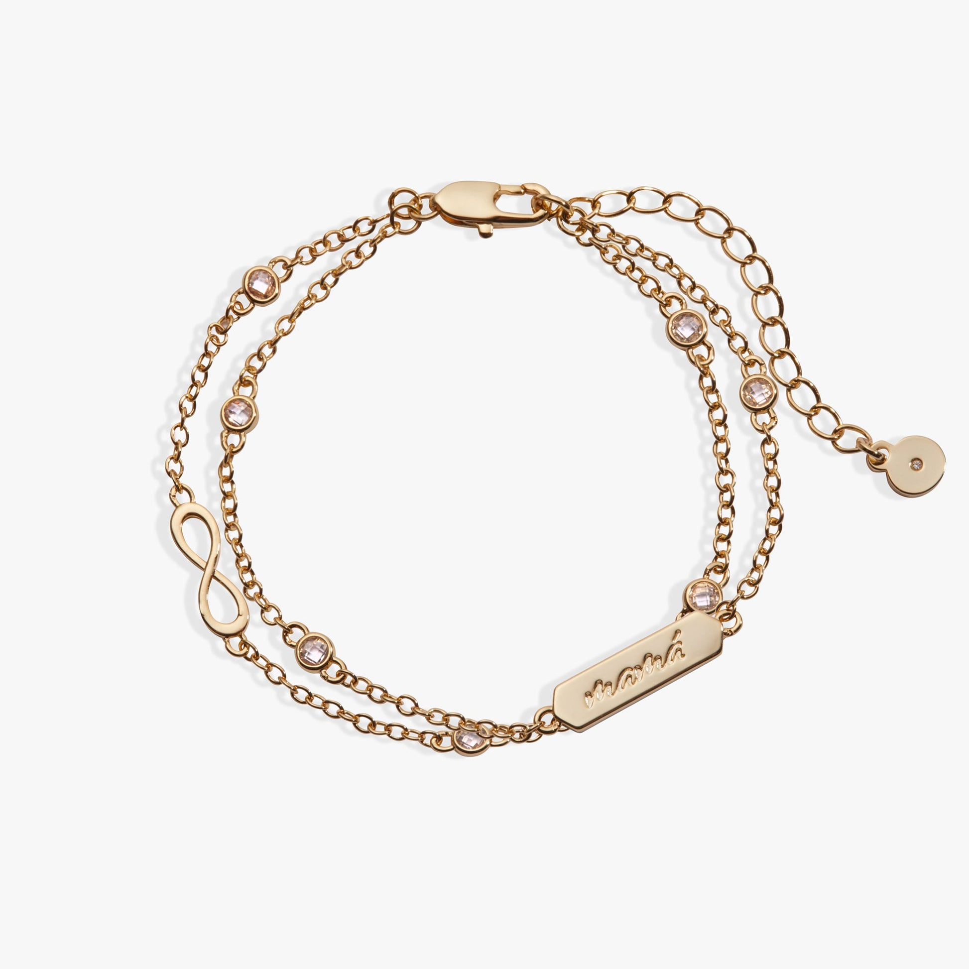 Mexico - Mama Infinity Adjustable Bracelet Silver