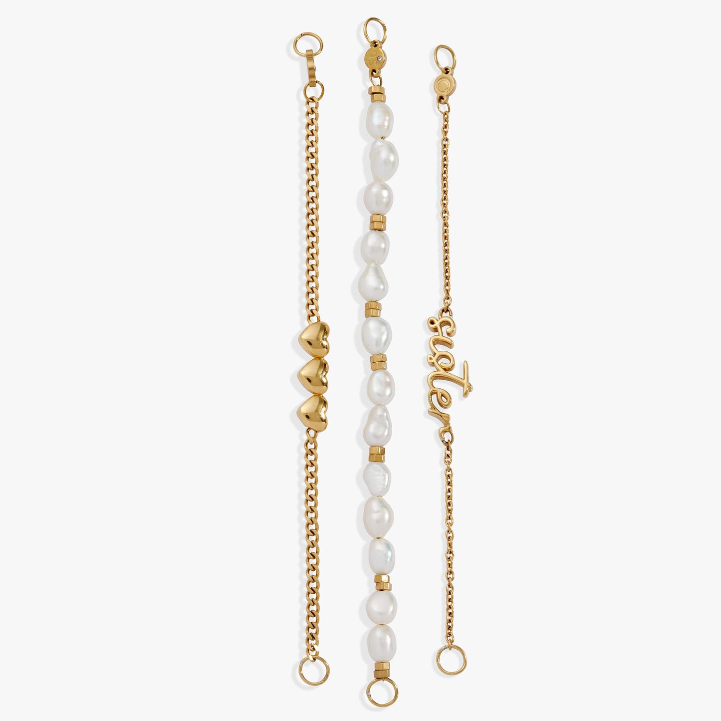 “Home is where the heart is” Sister Stranded Bracelet Stainless Steel Gold