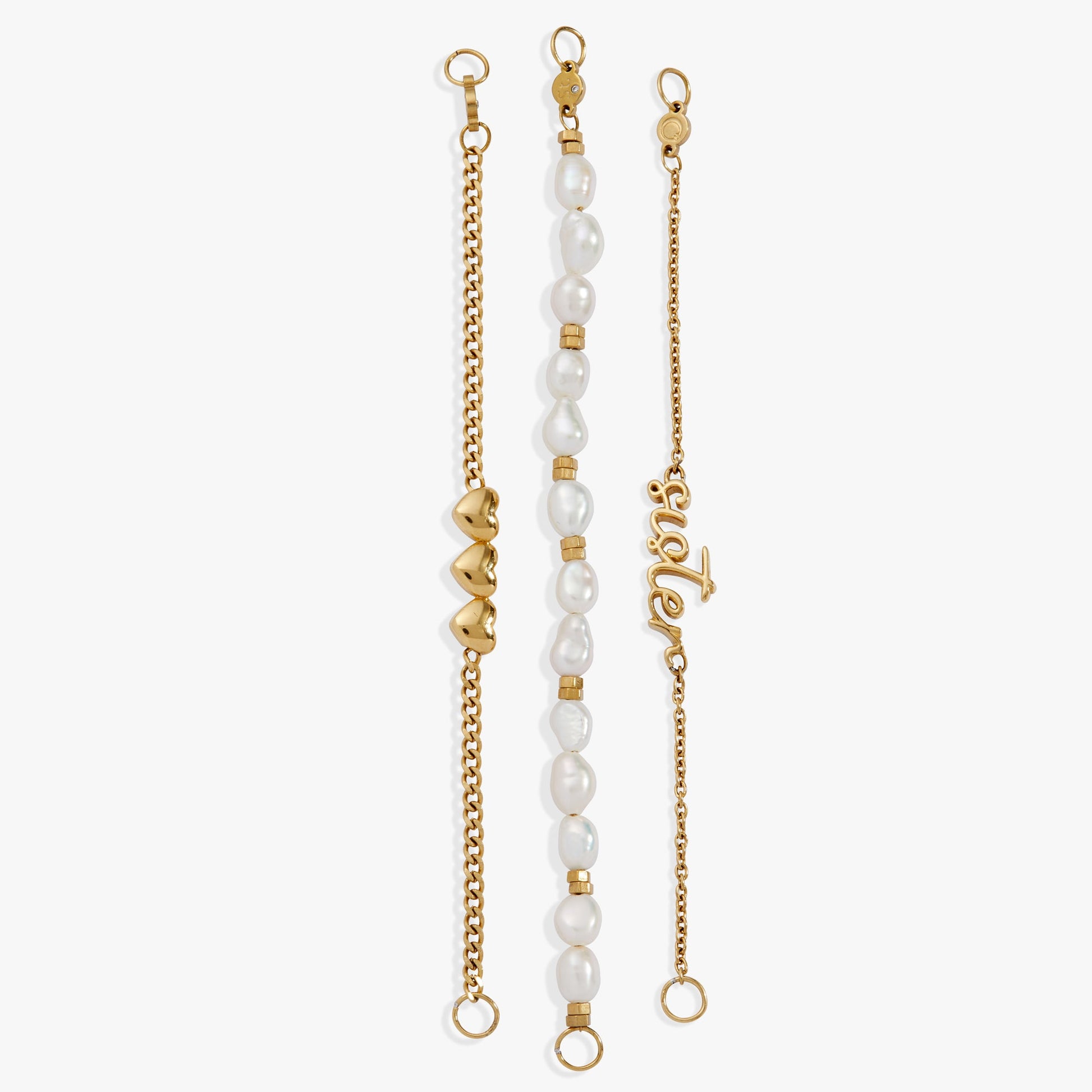“Home is where the heart is” Sister Stranded Bracelet Stainless Steel Gold