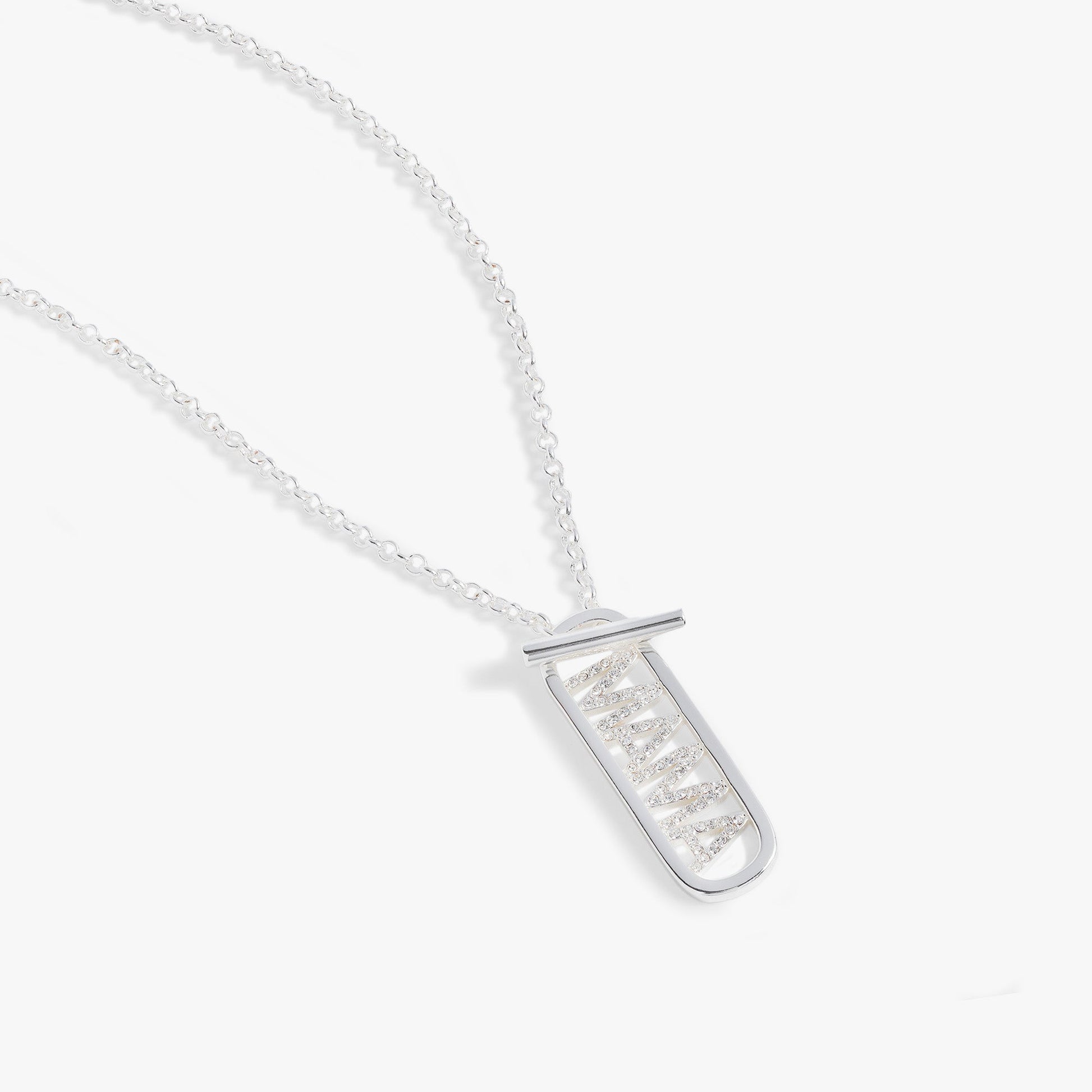 Mama Toggle Pendant Necklace Gold
