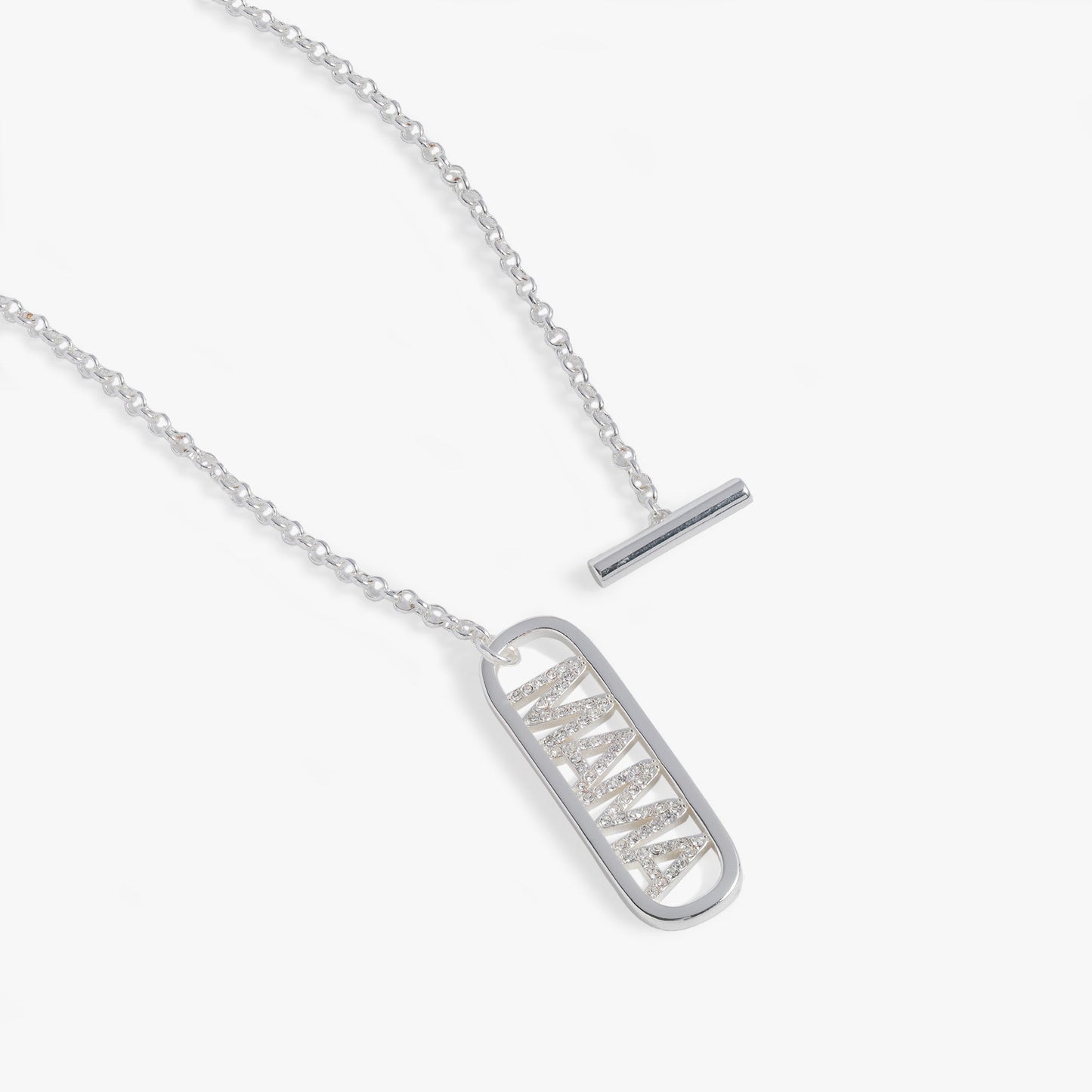 Mama Toggle Pendant Necklace Gold