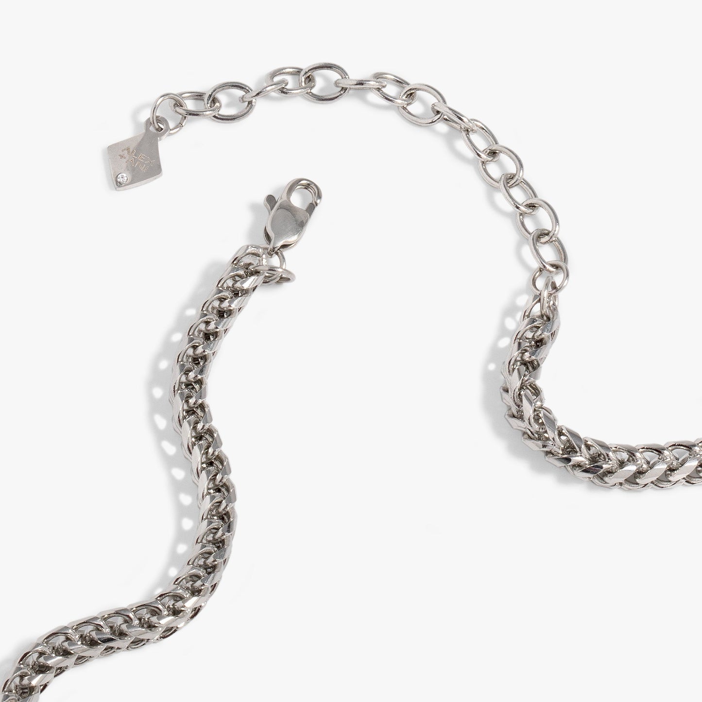 Interchangeable Boy Mom Necklace Stainless Steel Silver