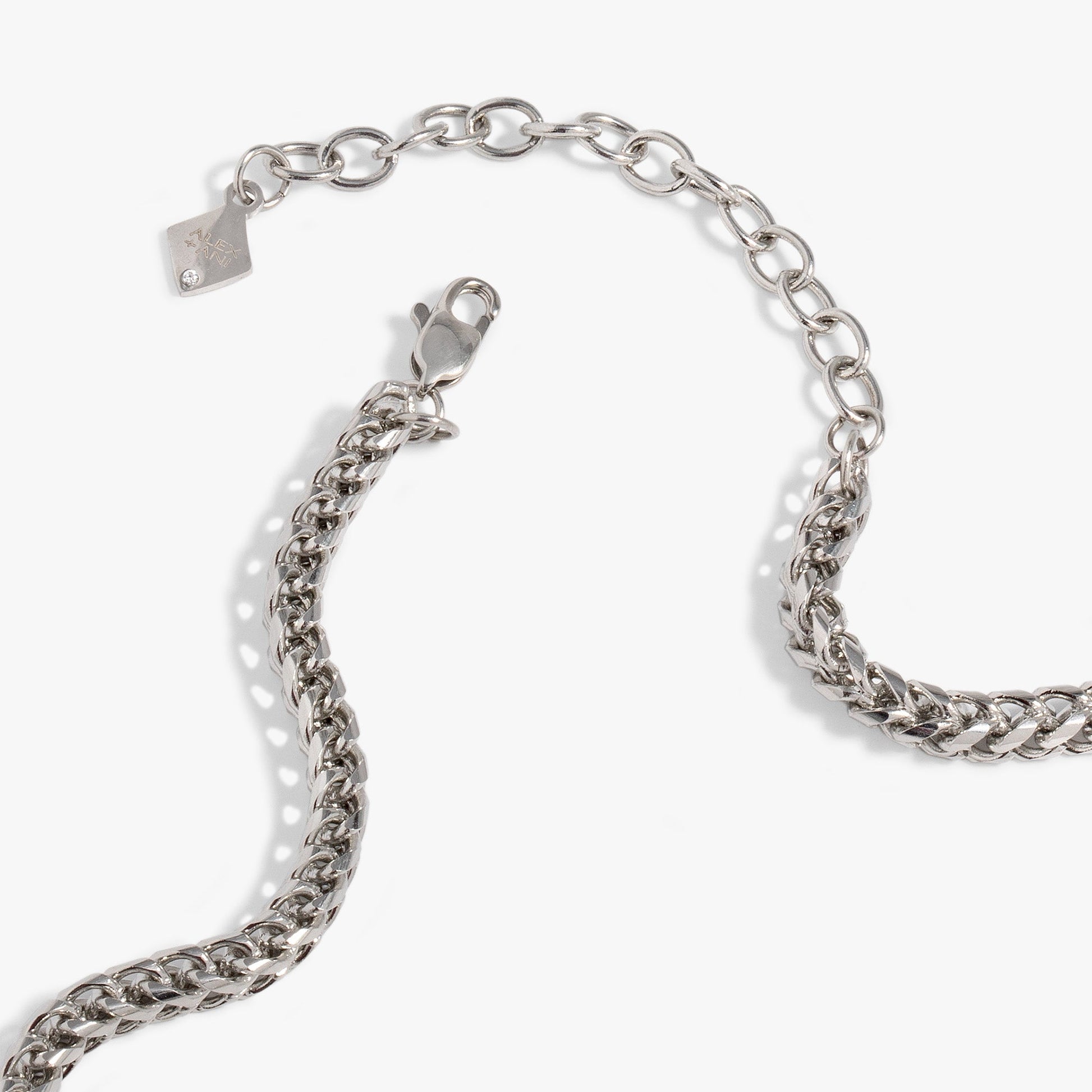 Interchangeable Boy Mom Necklace Stainless Steel Silver