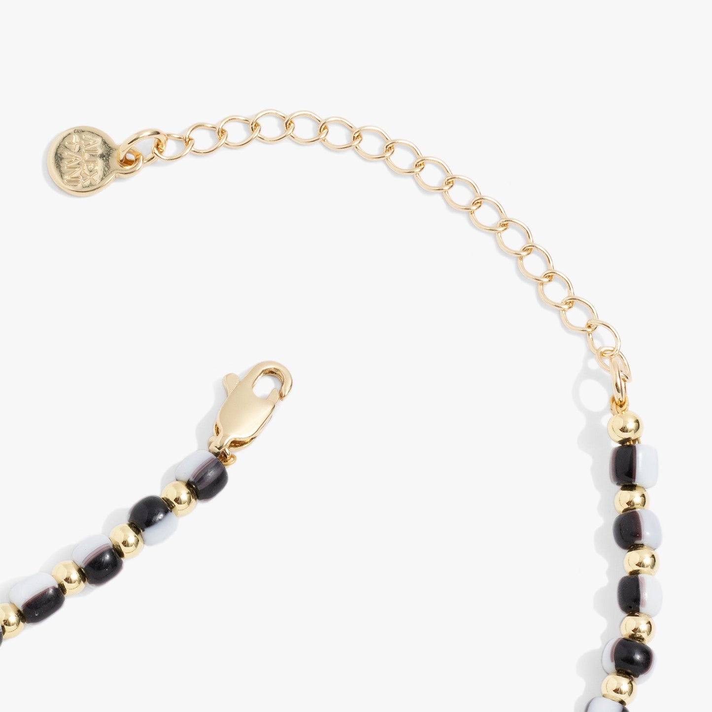 Toile Beaded Palm Pendant Necklace Gold