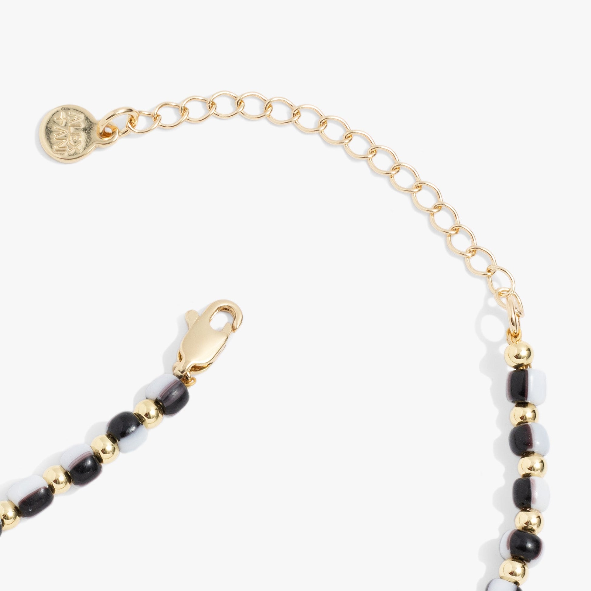 Toile Beaded Palm Pendant Necklace Gold