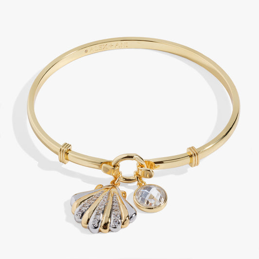 Seashell Tension Bangle Two Tone
